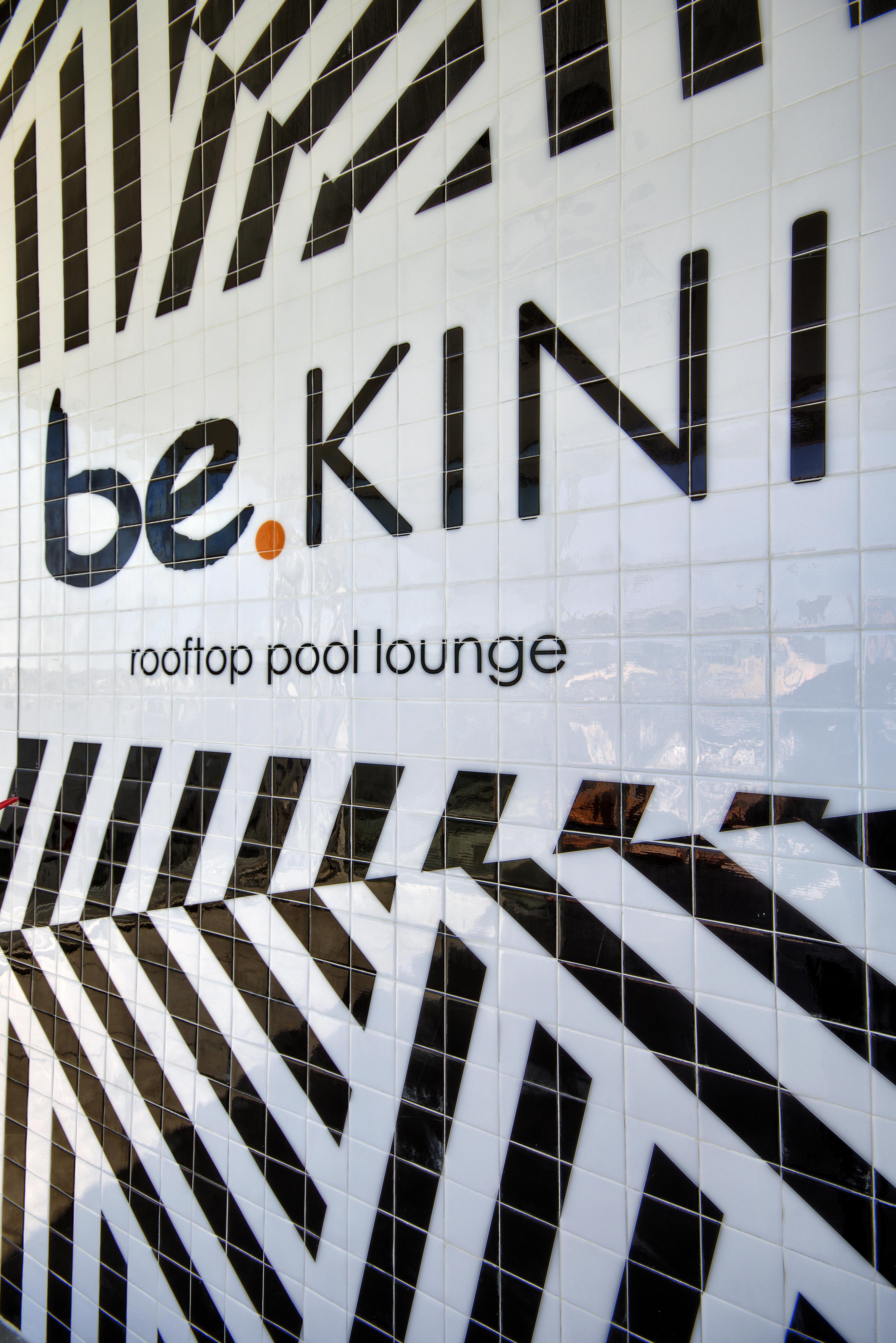 Be.Hotel San Giuliano Esterno foto Logo of the BeKini rooftop pool lounge
